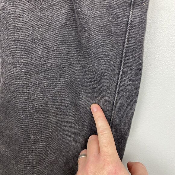 Vintage‎ Levis 517 Boot Cut Jeans Mens 36x30 Black Denim Orange Tab USA 90s - Picture 4 of 14